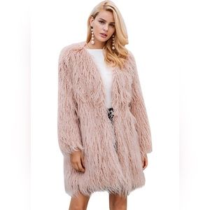 Winter Warm Fluffy Long Faux Fur Coat Jacket